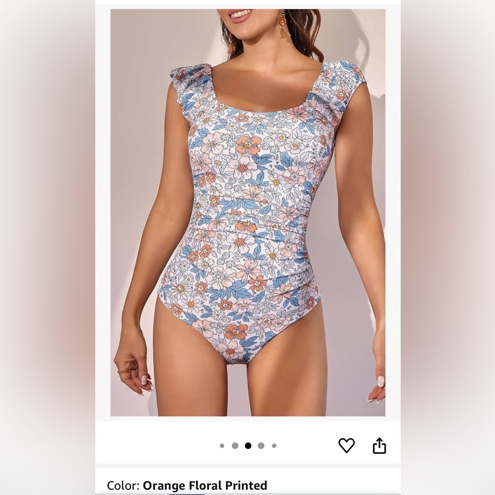 Floral One Piece Swimsuit